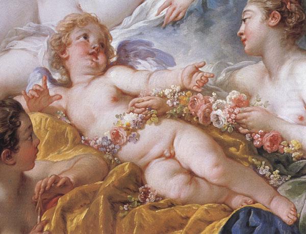 Francois Boucher Details of Cupid a Captive china oil painting image